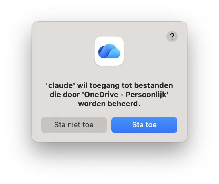 Claude wil toegang tot OneDrive